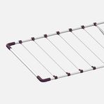 Gazzella 173 cm Mini Plus Bordo Gri Kanatlı Katlanabilir Çelik Çamaşır Kurutmalık