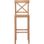 Gazzini Furniture Alaçatı Ahşap Bar Sandalyesi - Natural