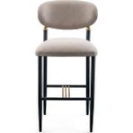 Gazzini Furniture Elegance Kolçaksız Metal Bar Sandalyesi - Siyah