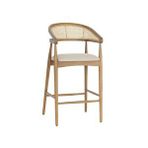 Gazzini Furniture Gazel Hazeranlı Ahşap Bar Sandalyesi Kayın