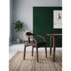 Gazzini Furniture Gazzini Oxo Iskandinav Stil Masif Sandalye - Koyu Ceviz