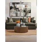 Gazzini Furniture Lunna Iskandinav Yuvarlak Orta Sehpa - Ceviz