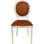 Gazzini Furniture Madalyon Ahşap Klasik Sandalye - Beyaz - Bordo