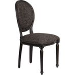 Gazzini Furniture Madalyon Ahşap Sandalye - Siyah - Kahverengi
