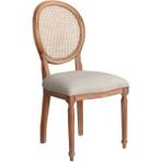 Gazzini Furniture Madalyon Hazeranlı Ahşap Klasik Sandalye - Natural