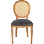 Gazzini Furniture Madalyon Hazeranlı Ahşap Sandalye - Natural - Gri