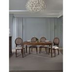 Gazzini Furniture Madalyon Hazeranlı Sandalye - Ceviz