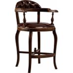 Gazzini Furniture Majesta Classic Ahşap Bar Sandalyesi - Ceviz