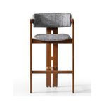 Gazzini Furniture Narvik İskandinav Ahşap Bar Sandalyesi Çok Renkli