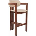 Gazzini Furniture Narvik Iskandinav Ceviz Bar Sandalyesi