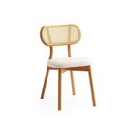 Gazzini Furniture Orpheus Bambu Hasırlı Ahşap Sandalye