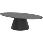 Gazzini Furniture Oslo Meşe Oval Orta Sehpa - Siyah