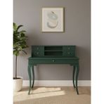 Gazzini Furniture Regis Rustik Still Raflı Ahşap Çalışma Masası 70X110 - 110x70 - Yeşil