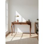 Gazzini Furniture Regnum Fransız Still Ahşap Çalışma Masası 70X110 - 110x70 - Açık Ceviz