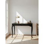 Gazzini Furniture Regnum Fransız Still Ahşap Çalışma Masası 70X110 - 110x70 - Siyah