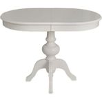 Gazzini Furniture Rika Baba Ayak Oval Açılır Masa 70X110 - Beyaz - 110 x 70