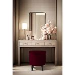 Gazzini Furniture Rio Retro Ayaklı Sandıklı Silindir Dekoratif Puf - Bordo - 50x50