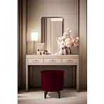 Gazzini Furniture Rio Retro Ayaklı Sandıklı Silindir Dekoratif Puf - Bordo