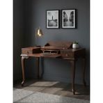 Gazzini Furniture Roma Rustik Klasik Ahşap Çalışma Masası - 123x68 - Ceviz