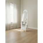 Gazzini Furniture Roselle Ahşap Boy Aynası - Beyaz - 70x177