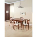Gazzini Furniture Rustik Açılır Yemek Masası 80X120 - Ceviz - 120 x 80