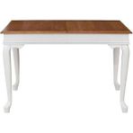 Gazzini Furniture Rustik Açılır Yemek Masası 90X140 - Beyaz - Ceviz - 140 x 90