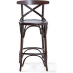Gazzini Furniture Thonet Ahşap Koyu Ceviz Bar Sandalyesi
