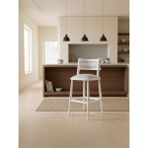 Gazzini Furniture Venosa Ahşap Bar Sandalyesi - Beyaz