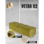 Gazzini Furniture Vetra V2 Sandıklı Puf - Hardal Dilimli Model Sandıklı Bench Puf - Sandıklı Yatak Ucu Bankı 40x140 cm