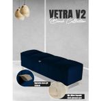 Gazzini Furniture Vetra V2 Sandıklı Puf - Mavi Dilimli Model Sandıklı Bench Puf - Sandıklı Yatak Ucu Bankı 40x140 cm
