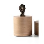 Gazzini Furniture Walnut Ahşap Yan Sehpa