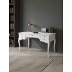 Gazzini Furniture Winchester Rustik Still Çekmeceli Ahşap Çalışma Masası 75X160 - 160x75 - Beyaz