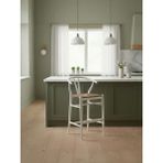 Gazzini Furniture Windsor Ahşap Bar Sandalyesi - Beyaz