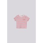 GB Baby Basic GB Kız Bebek Çizgili Tshirt Bisiklet Yaka Standart Kol %97 Pamuk Örme Kumaş - 6 Ay