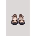 Gb Baby Bg Store Kız Bebek Gold Deri Ayakkabı Düz Taban İle Rahat Ve Şık Kullanım - Altın