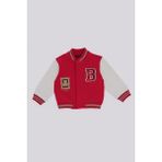 GB Baby Bg Store Kız Bebek Kırmızı Ceket Pamuk Karışımlı Comfort Kalıp Hakim Yaka Günlük Stil - 2 Yaş