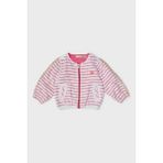GB Baby Bg Store Kız Bebek Pembe Ceket Uzun Kol Çizgili Model - 18 Yaş
