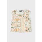 GB Baby Erkek Bebek Desenli T-Shirt Standart Kol Bisiklet Yaka Orta Kalınlıkta Örme Kumaş - 9 Ay