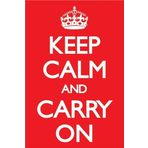 GB eye KEEP CALM AND CARRY ON MAXI POSTER