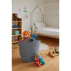 Gbmotıon Gri Keçe Çamaşır Sepeti – 60X45X25 Cm, Katlanabilir, Taşınabilir Saplı, Oyuncak & Kirli Sepeti 67,5 Litre
