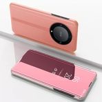 GBWQPLJV Akıllı Ayna Manyetik Kapaklı Telefon Kılıfı Honor X9b X50 HonorX50 ALI-AN00 ile Uyumlu Telefon Kılıfı Standı Tutucu Çizilmeye Dayanıklı Düz Renk Telefon Kılıfı (Gül Altın, Onur X9b)
