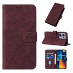 GBWQPLJV Manyetik Kapaklı Cüzdan Klipsli Muhafaza Xiaomi Poco M6 Redmi Note 13 Pro Plus Note13Pro+ 4G 5G Deri Kılıf Düşmeye Karşı Kart Yuvalı Telefon Kapağı (Şarap Kırmızısı, Redmi Note13 Pro 4G) ile