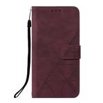 GBWQPLJV Manyetik Kapaklı Cüzdan Klipsli Muhafaza Xiaomi Poco M6 Redmi Note 13 Pro Plus Note13Pro+ 4G 5G Deri Kılıf Düşmeye Karşı Kart Yuvalı Telefon Kapağı (Şarap Kırmızısı, Redmi Note13 Pro+ 5G) ile