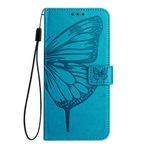 GBWQPLJV Nokia C1 C01 2nd Edition Plus NokiaC01Plus Muhafaza Lüks Kart Yuvaları Kabartmalı Telefon Kılıfı (Mavi, C1 2. Baskı) ile Uyumlu Düz Renkli Kapaklı Kılıf Standı Tutucu Deri Kılıf