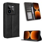 GBWQPLJV Ters Çevirmeli Kapak Tipi İş Telefonu Kılıfı Realme GT 7 Pro RealmeGT7Pro RMX5011 5G Telefon Kılıfı Çok İşlevli Kart Yuvaları Toz Geçirmez Telefon Kılıfı (Siyah, Realme GT 7 Pro 5G)
