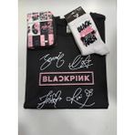 GC GÖKHAN CLUB Blackpink T-Shirt Cüzdan Çorap Kombin - Koyu Kahverengi - 13 - 14 Yaş