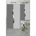 G&C HOME BÜYÜK BOY XL Dijital Baskılı Su Emici Gri Tonlu Eskitme Desenli İkili Banyo Paspası 80X120+60X100