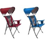 Gci Outdoor SunShade Comfort Pro Chair™ Güneşlikli Katlanır Plaj Sandalyesi KIRMIZI