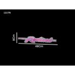 Gcstore 1 Ad Yapıştırma Radical Yazı Sticker Ön Cam Arka Cam Araç Yanlarına Combi Bagajlara Vs... Uygulanır - Pembe