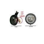 gcstore 2 Adet Plastik Kasa Sis Lambasi Beyaz Plastik Özel Cam 12 Volt H27 L Duy Ampül